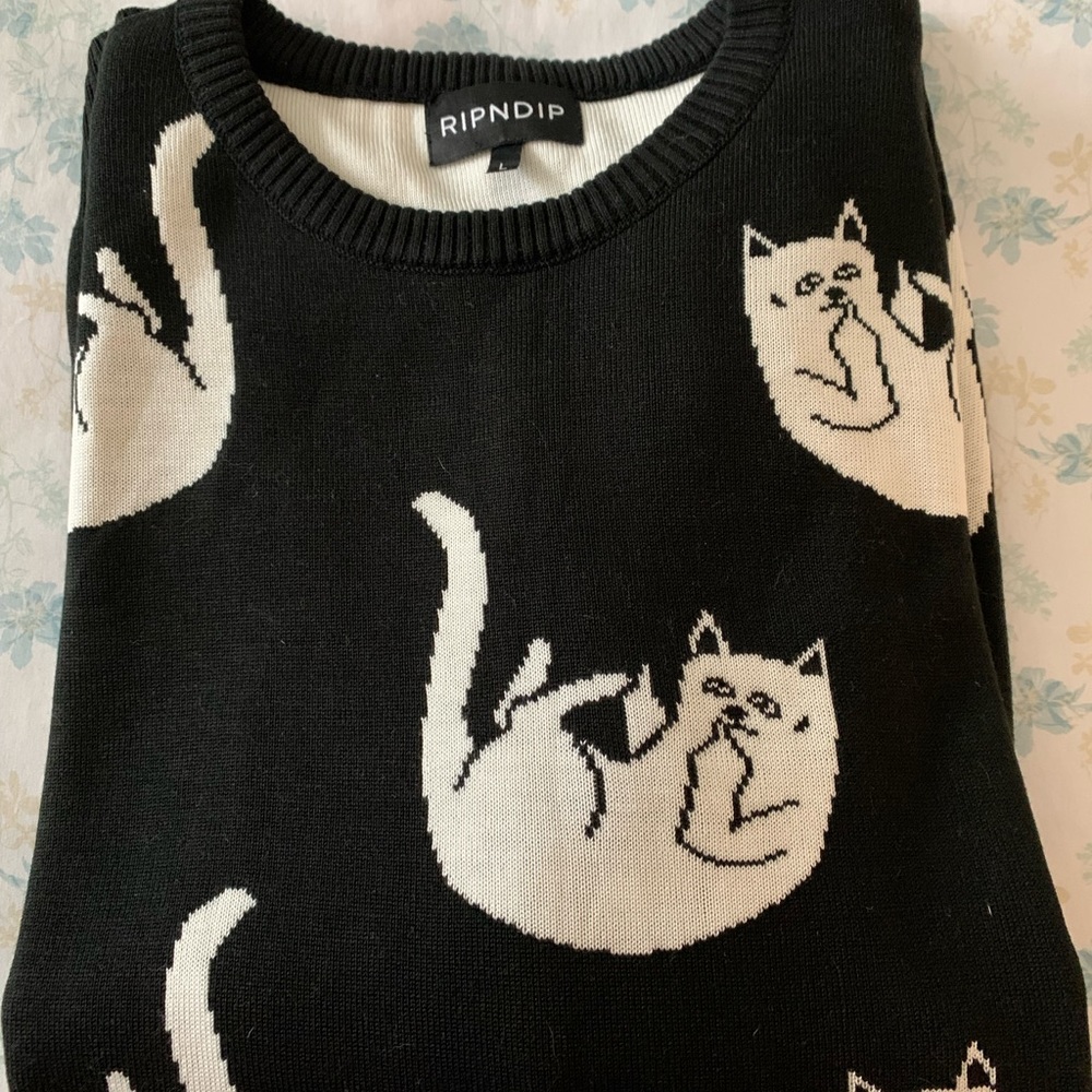 RIPNDIP Falling For Black Sweater (size Large) - Picture 8 of 8